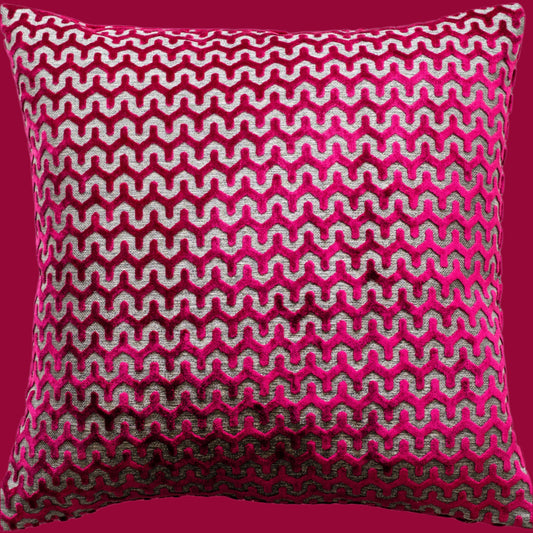 Large Oslo Fuschia Cushion
