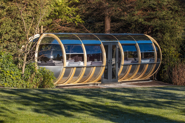 Portabello Ornate Garden pod Ovalhouse Range | Luxury Garden Pods