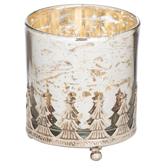 The Lustre Collection Christmas Large Candle Holder Set of 4