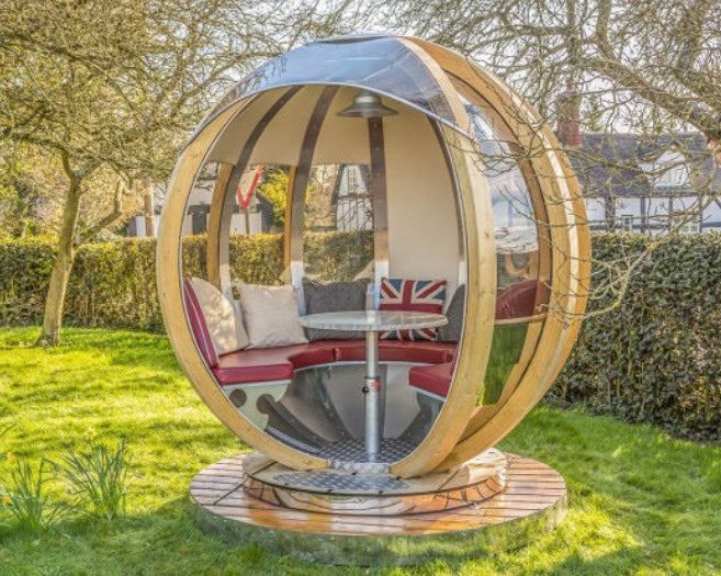 Rotating Lounger Ornate Garden Pod