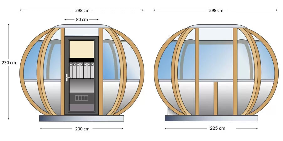Medium Summerhouse Ornate Garden Pod