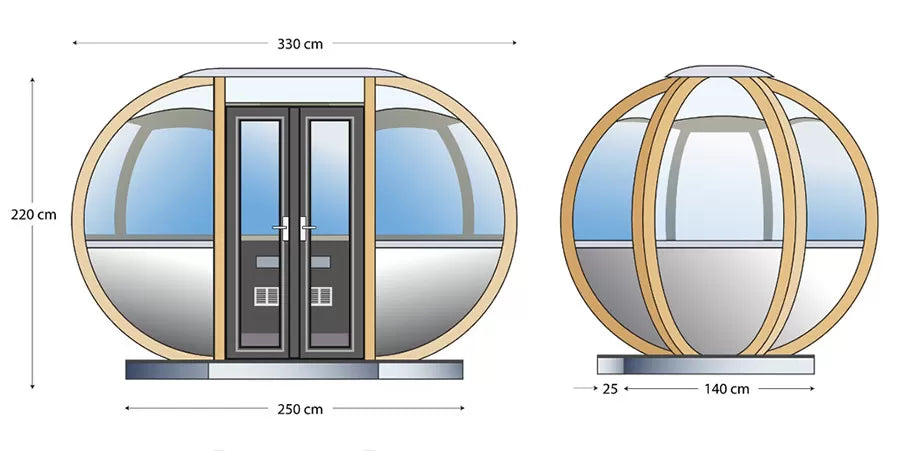 Medium Ovalhouse Ornate Garden Pod