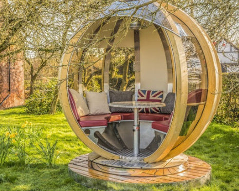 Rotating Lounger Ornate Garden Pod