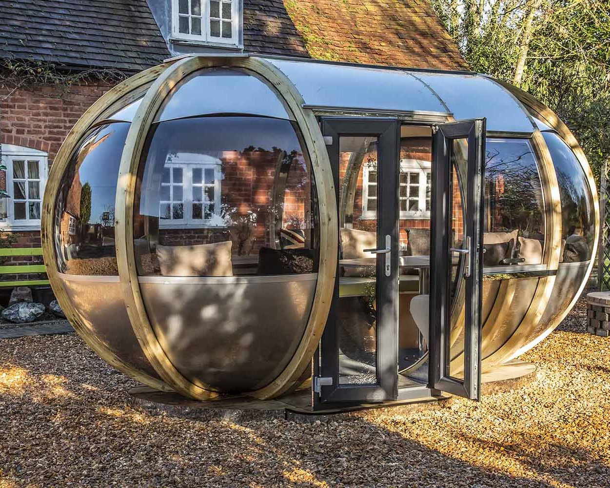 Off-Set ovalhouse Ornate Garden Pod
