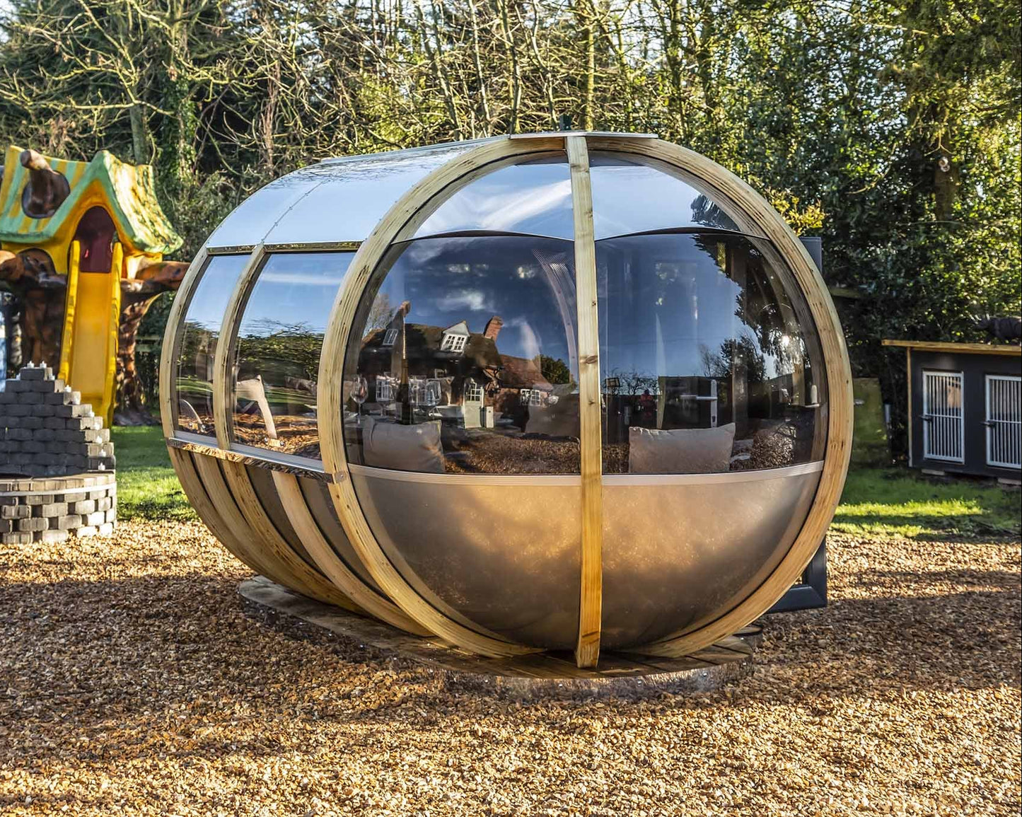 Off-Set ovalhouse Ornate Garden Pod
